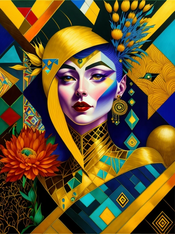 qualidade superior, obra prima, super high resolution, (CCDDA Artstyle:1.2), Beautiful books blooming in someone's garden, combinando os estilos de Tamara de Lempicka, Pablo Picasso, Vincent van Gogh, Gustavo Klimt, Piet Mondrian, muito, Kandinsky y Leonardo da Vinci, obra prima, altamente detalhado, Pintura digital, melhor qualidade, high resolution, Trabalho detalhado, Processamento, Resultado perfeito, Eduardo Kobra acolchoado ,wall MULTIDIMENSIONAL geometric PORTRAIT, arte, Chibi, Yang08k, belo, Colouring, Obras, qualidade superior, melhor qualidade, Arte Oficial, Beautiful and Aesthetic