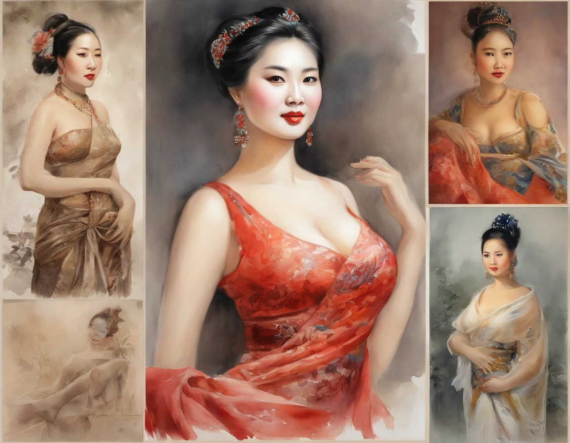 China's beautiful queen, , perfect body proportions, best quality, masterpiece, ultra high resolution, (photorealistic:1.4), raw photo, radiant skin, BRIGHT BODY, dramatic lighting, full body, , exposed  , different positions, different poses, different variations