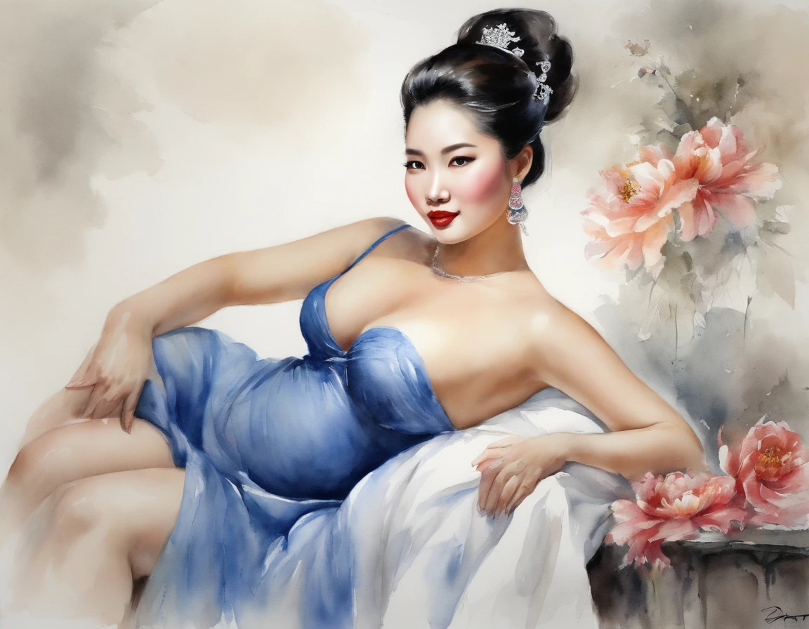 China's beautiful queen, NAKED, perfect body proportions, best quality, masterpiece, ultra high resolution, (photorealistic:1.4), raw photo, radiant skin, BRIGHT BODY, dramatic lighting, full body, big breasts, exposed breasts , different positions, different poses, different variations