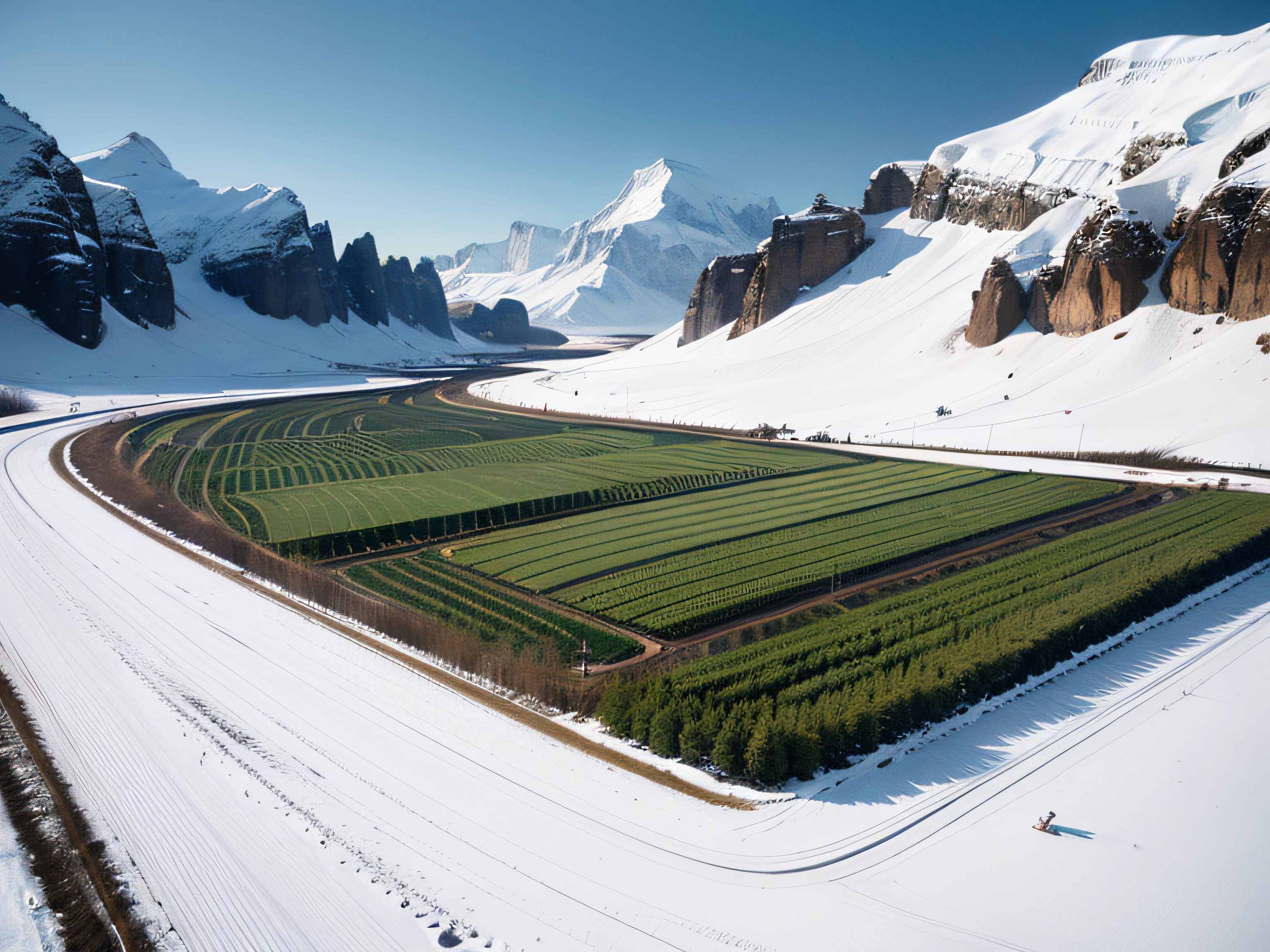 &quot;Green organic、nature harmony、Northern cold land、Ecological health” in the cold regions of the North，Beidahuang agricultural products poster，Horizontal version 7000*5250px (4: 3)