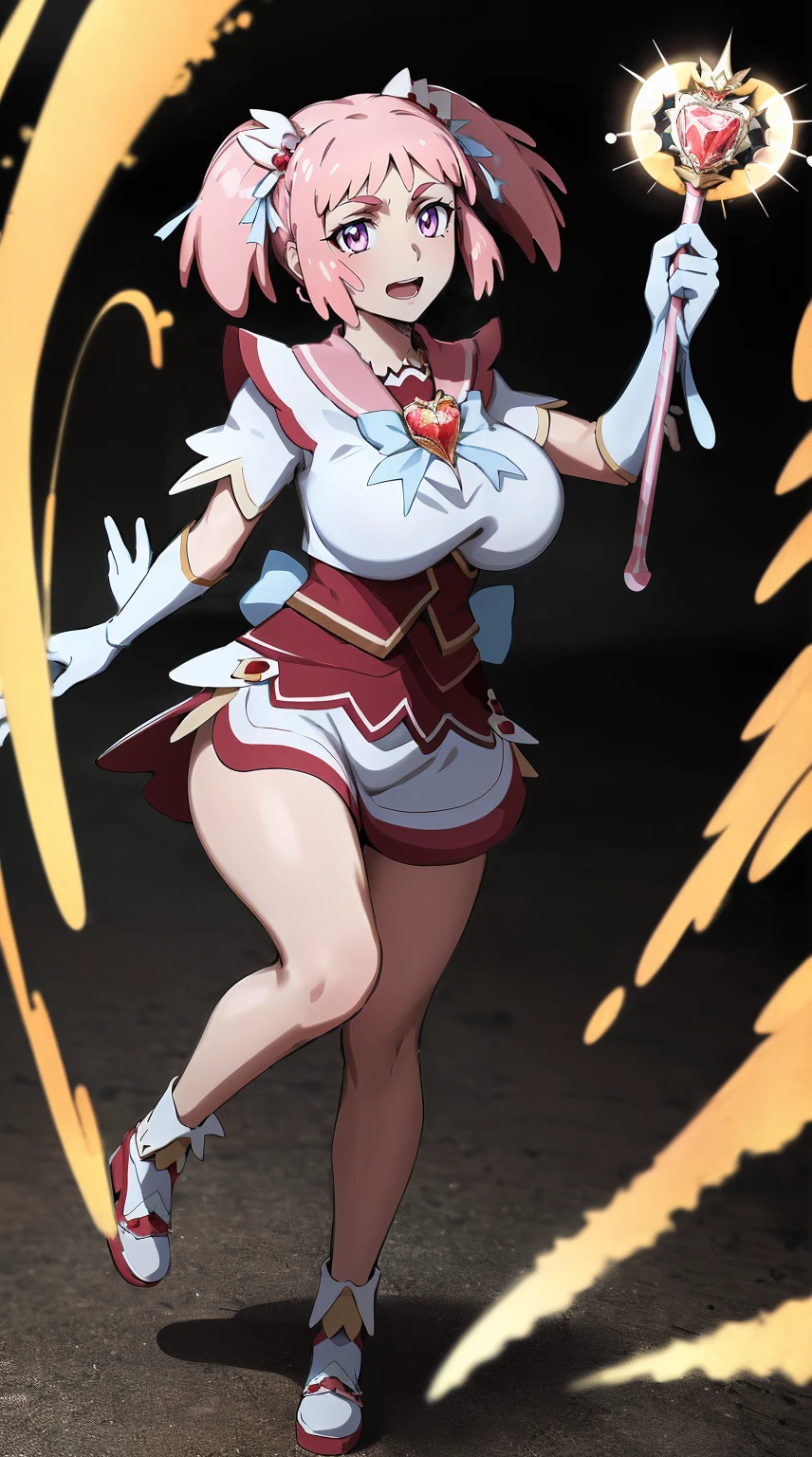 masterpiece, best quality, indoors, mamikafairy, 1girl, solo, looking at viewer,, hand arms full body,boots, standing,cute,breast, curvy, female,fantasy goddess,there is a cartoon picture of a woman with a very large breast, glowing divine being, glowing holy aura, inspired by Luma Rouge, the non-binary deity of spring, ethereal rainbow nimbus, the aura goddess of fire, inspired by Mariel, glowing aura around her, astral aura, as the goddess of the sun, “uwu the prismatic person, big breast, serious, beautiful eyes, , full body, walking, long robe, long dress, ,priestess ,holy, smile, god rays, ray tracing, sparkle, cinematic lighting, UHD, retina, masterpiece, ccurate, anatomically correct, textured skin, super detail, high details, high quality, award winning, best quality, highres, 1080P, HD, 4K, thunder aura, light aura,full, snak staff,closed mouth, huge breast, curvy, bimbo,standing, happy, smiling,smile, open mouth ,holy, , god rays, ray tracing, sparkle, cinematic lighting, UHD, retina, masterpiece, ccurate, anatomically correct, textured skin, super detail, high details, high quality, award winning, best quality, highres, 1080P, HD, 4K, thunder aura, light aura,full, staff holding, determined, long sleevess, long skirt, long skirt,(highest quality,4k,8k,highres,masterpiece:1.2),ultra-detailed,(r1.37),holy magical girl,holy aura,halo,sacred light,shimmering radiance,mystical energy,heavenly glow,supernatural beauty,golden and silver tones,ethereal atmosphere,divine power,miraculous transformation,s,female protagonist,enchanted wand,magical sparkles,majestic crown,sparkling eyes and lips,sacred symbols,spiritual energy,celestial energy,serene expression,glowing path,holy garden of flowers,luminous patterns,peaceful surroundings,dreamy ambiance,healing light,the power of love,celestial music,surreal scenery,magical crystals,transcendent colors,dancing lights,heavenly beings,imaginative composition,legendary adventures,supernatural companions,huge breast, curvy
