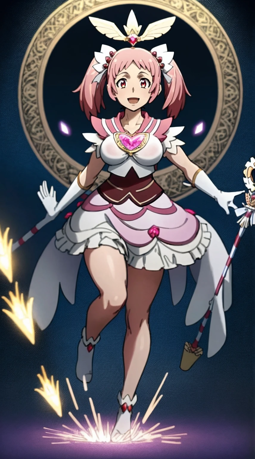 masterpiece, best quality, indoors, mamikafairy, 1girl, solo, looking at viewer,, hand arms full body,boots, standing,cute,breast, curvy, female,fantasy goddess,there is a cartoon picture of a woman with a very huge breast, glowing divine being, glowing holy aura, inspired by Luma Rouge, the non-binary deity of spring, ethereal rainbow nimbus, the aura goddess of fire, inspired by Mariel, glowing aura around her, astral aura, as the goddess of the sun, “uwu the prismatic person, big breast, serious, beautiful eyes, , full body, walking, long robe, long dress, ,priestess ,holy, smile, god rays, ray tracing, sparkle, cinematic lighting, UHD, retina, masterpiece, ccurate, anatomically correct, textured skin, super detail, high details, high quality, award winning, best quality, highres, 1080P, HD, 4K, thunder aura, light aura,full, snak staff,closed mouth, huge breast, curvy, bimbo,standing, happy, smiling,smile, open mouth ,holy, , god rays, ray tracing, sparkle, cinematic lighting, UHD, retina, masterpiece, ccurate, anatomically correct, textured skin, super detail, high details, high quality, award winning, best quality, highres, 1080P, HD, 4K, thunder aura, light aura,full, staff holding, determined, long sleevess, long skirt, long skirt,(highest quality,4k,8k,highres,masterpiece:1.2),ultra-detailed,(r1.37),holy magical girl,holy aura,halo,sacred light,shimmering radiance,mystical energy,heavenly glow,supernatural beauty,golden and silver tones,ethereal atmosphere,divine power,miraculous transformation,s,female protagonist,enchanted wand,magical sparkles,majestic crown,sparkling eyes and lips,sacred symbols,spiritual energy,celestial energy,serene expression,glowing path,holy garden of flowers,luminous patterns,peaceful surroundings,dreamy ambiance,healing light,the power of love,celestial music,surreal scenery,magical crystals,transcendent colors,dancing lights,heavenly beings,imaginative composition,legendary adventures,supernatural companions,motionless