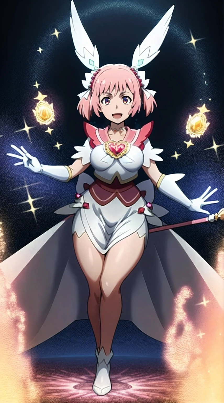 masterpiece, best quality, indoors, mamikafairy, 1girl, solo, looking at viewer,, hand arms full body,boots, standing,cute,breast, curvy, female,fantasy goddess,there is a cartoon picture of a woman with a very large breast, glowing divine being, glowing holy aura, inspired by Luma Rouge, the non-binary deity of spring, ethereal rainbow nimbus, the aura goddess of fire, inspired by Mariel, glowing aura around her, astral aura, as the goddess of the sun, “uwu the prismatic person, big breast, serious, beautiful eyes, , full body, walking, long robe, long dress, ,priestess ,holy, smile, god rays, ray tracing, sparkle, cinematic lighting, UHD, retina, masterpiece, ccurate, anatomically correct, textured skin, super detail, high details, high quality, award winning, best quality, highres, 1080P, HD, 4K, thunder aura, light aura,full, snak staff,closed mouth, huge breast, curvy, bimbo,standing, happy, smiling,smile, open mouth ,holy, , god rays, ray tracing, sparkle, cinematic lighting, UHD, retina, masterpiece, ccurate, anatomically correct, textured skin, super detail, high details, high quality, award winning, best quality, highres, 1080P, HD, 4K, thunder aura, light aura,full, staff holding, determined, long sleevess, long skirt, long skirt,(highest quality,4k,8k,highres,masterpiece:1.2),ultra-detailed,(r1.37),holy magical girl,holy aura,halo,sacred light,shimmering radiance,mystical energy,heavenly glow,supernatural beauty,golden and silver tones,ethereal atmosphere,divine power,miraculous transformation,s,female protagonist,enchanted wand,magical sparkles,majestic crown,sparkling eyes and lips,sacred symbols,spiritual energy,celestial energy,serene expression,glowing path,holy garden of flowers,luminous patterns,peaceful surroundings,dreamy ambiance,healing light,the power of love,celestial music,surreal scenery,magical crystals,transcendent colors,dancing lights,heavenly beings,imaginative composition,legendary adventures,supernatural companions,huge breast, curvy