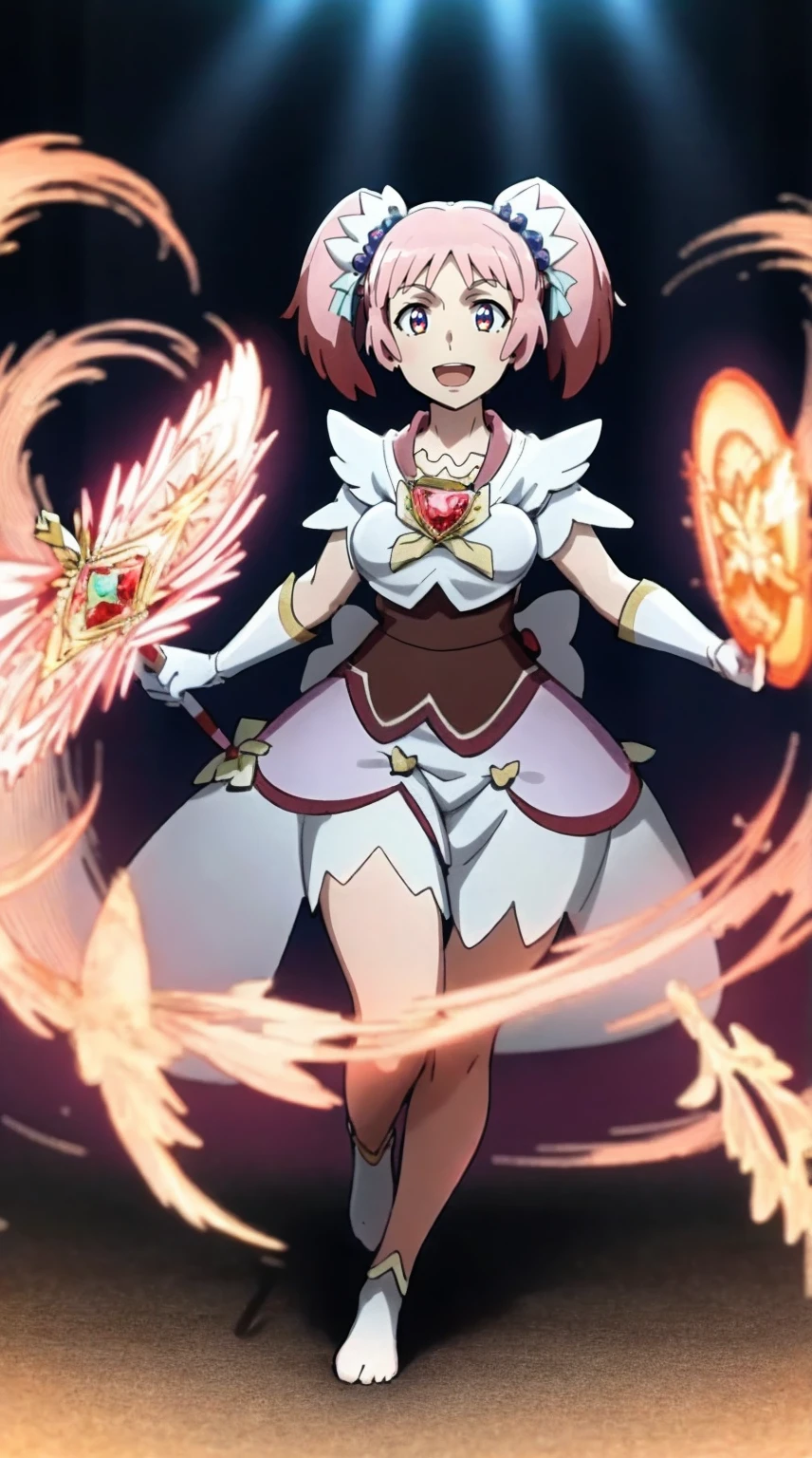 masterpiece, best quality, indoors, mamikafairy, 1girl, solo, looking at viewer,, hand arms full body,boots, standing,cute,breast, curvy, female,fantasy goddess,there is a cartoon picture of a woman with a very huge breast, glowing divine being, glowing holy aura, inspired by Luma Rouge, the non-binary deity of spring, ethereal rainbow nimbus, the aura goddess of fire, inspired by Mariel, glowing aura around her, astral aura, as the goddess of the sun, “uwu the prismatic person, big breast, serious, beautiful eyes, , full body, walking, long robe, long dress, ,priestess ,holy, smile, god rays, ray tracing, sparkle, cinematic lighting, UHD, retina, masterpiece, ccurate, anatomically correct, textured skin, super detail, high details, high quality, award winning, best quality, highres, 1080P, HD, 4K, thunder aura, light aura,full, snak staff,closed mouth, huge breast, curvy, bimbo,standing, happy, smiling,smile, open mouth ,holy, , god rays, ray tracing, sparkle, cinematic lighting, UHD, retina, masterpiece, ccurate, anatomically correct, textured skin, super detail, high details, high quality, award winning, best quality, highres, 1080P, HD, 4K, thunder aura, light aura,full, staff holding, determined, long sleevess, long skirt, long skirt,(highest quality,4k,8k,highres,masterpiece:1.2),ultra-detailed,(r1.37),holy magical girl,holy aura,halo,sacred light,shimmering radiance,mystical energy,heavenly glow,supernatural beauty,golden and silver tones,ethereal atmosphere,divine power,miraculous transformation,s,female protagonist,enchanted wand,magical sparkles,majestic crown,sparkling eyes and lips,sacred symbols,spiritual energy,celestial energy,serene expression,glowing path,holy garden of flowers,luminous patterns,peaceful surroundings,dreamy ambiance,healing light,the power of love,celestial music,surreal scenery,magical crystals,transcendent colors,dancing lights,heavenly beings,imaginative composition,legendary adventures,supernatural companions,motionless