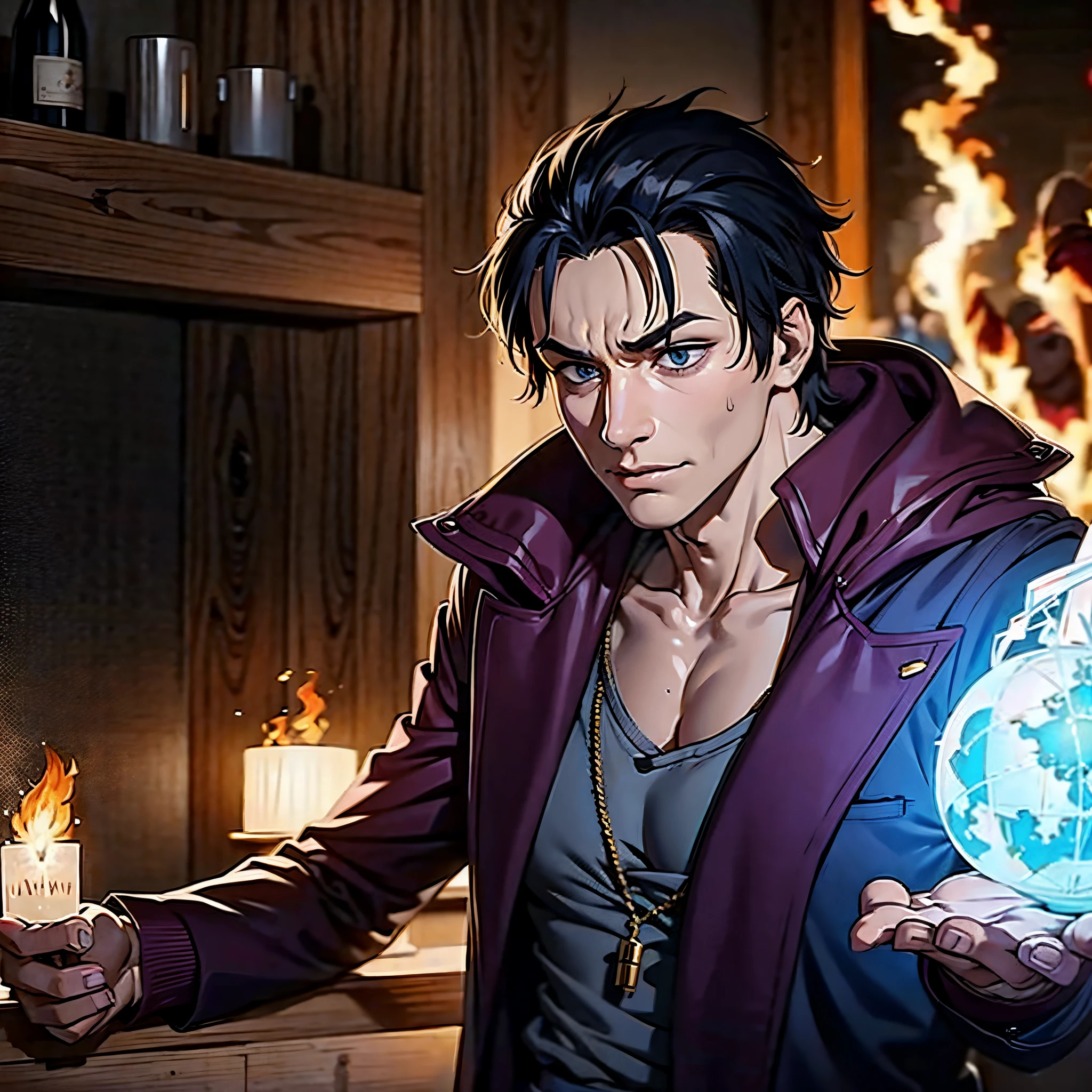 He became a revolutionary.
He hated strange beauty.
In a world where honest people are seen as fools, he doubted the rules and fought.
However, he became addicted to the power he had acquired and burned down his peace.