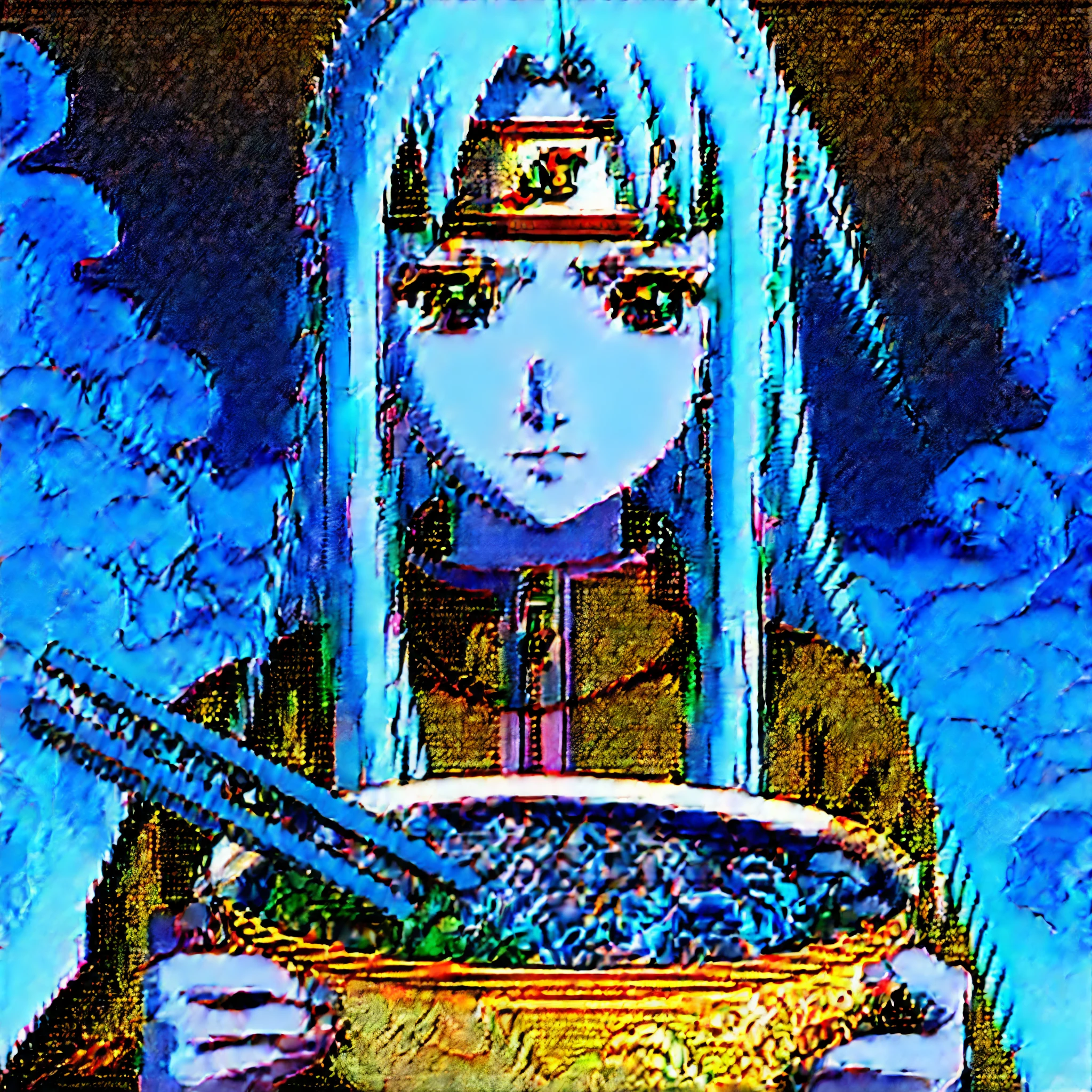 Naruto eating ramen, masterpiece, best quality, {best quality}, {{masterpiece}}, {highres}, focus, anime style, girl design, portrait, anime image, long hair, straight eyes, polished and powerful look, colorful, colors