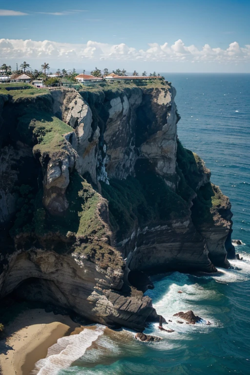 uma casa no meio no oceano