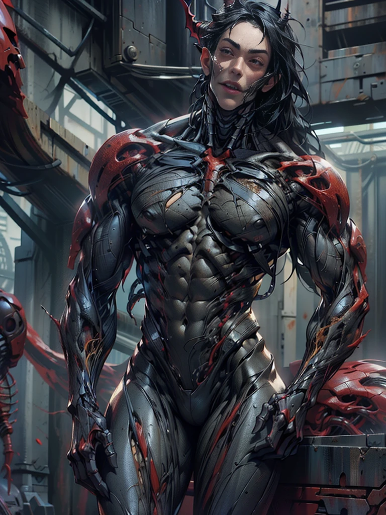 (1 skinless girl), (carnage skinless physique:1.5), (megan fox:1.5), (1 super muscular undead skinless succubus with gigantic horns:1.5), (covered in red necrotic rotting skinless muscle:1.5), (exposed muscular anatomy:1.5), (perfect fingers:1.25),(8k, RAW photo, photorealistic:1.25), dark horrific scary atmosphere, hellish landscape, Hellraiser like atmosphere,, by bernie wrightson and christos achilleos and thomas cook; 64k