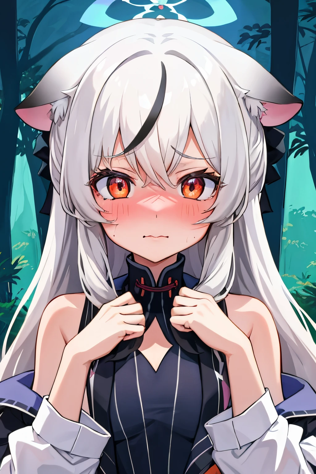 (best quality, masterpiece, hires), <lora:Arco_-_Marco_and_the_Galaxy_Dragon:0.8>, arco, lilac hair, horns, red eyes, dip dye, ascot, ((toon)), luxury fashion, plank pose,