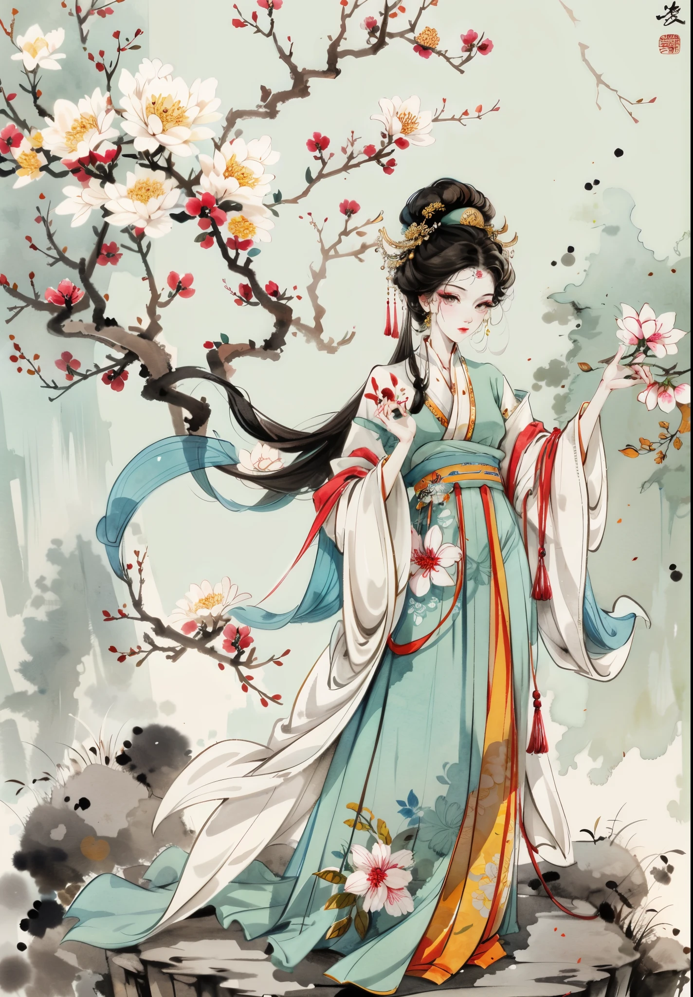National style,China-style,ink and watercolor painting