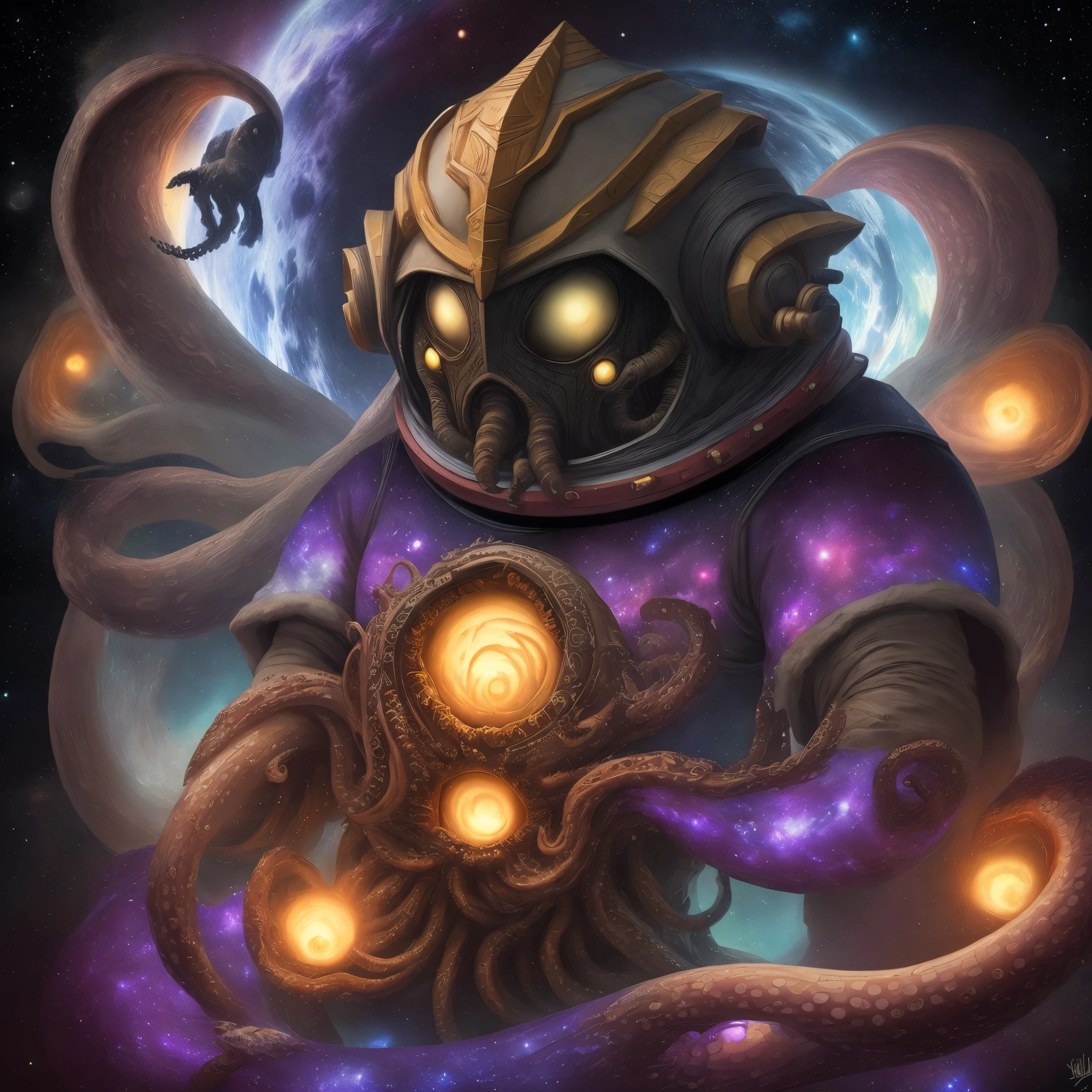space horror, space god, h.p. Lovecraft, yogothoth, yogsothoth, azathoth, squid