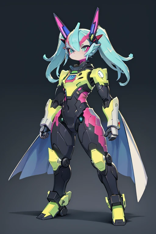 robot dragon full body, rainbow color, sci-fi style, industrial look