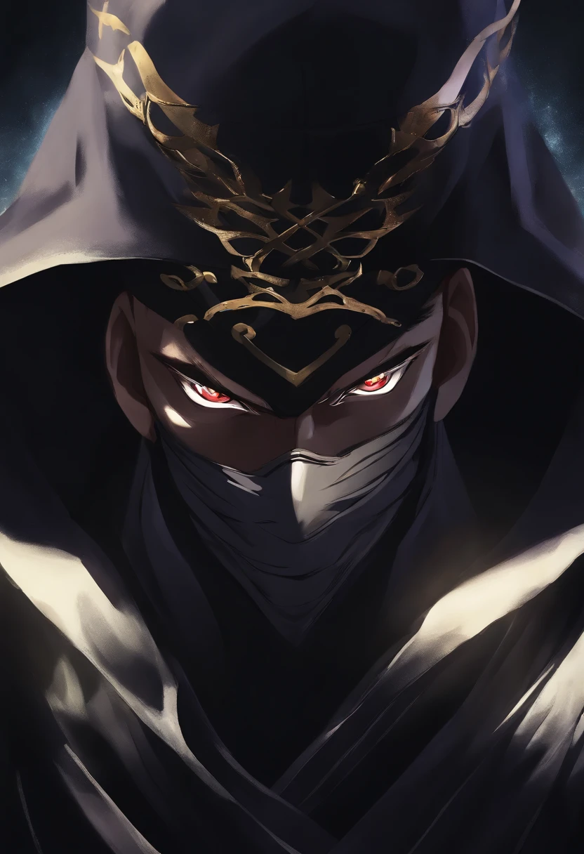 ninja anime villain ,Dark ,Shady,
