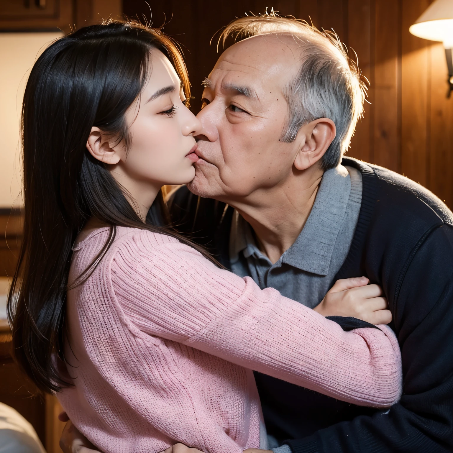 (ung office lady practicing judo with 1 old man:1.2,close to each other:1.1), (her nipples having licked by old man:1.1),very cute face,bob hair,open judo uniform,small breasts,perfect anatomy, masterpiece, best quality,8k,perfect face,from front