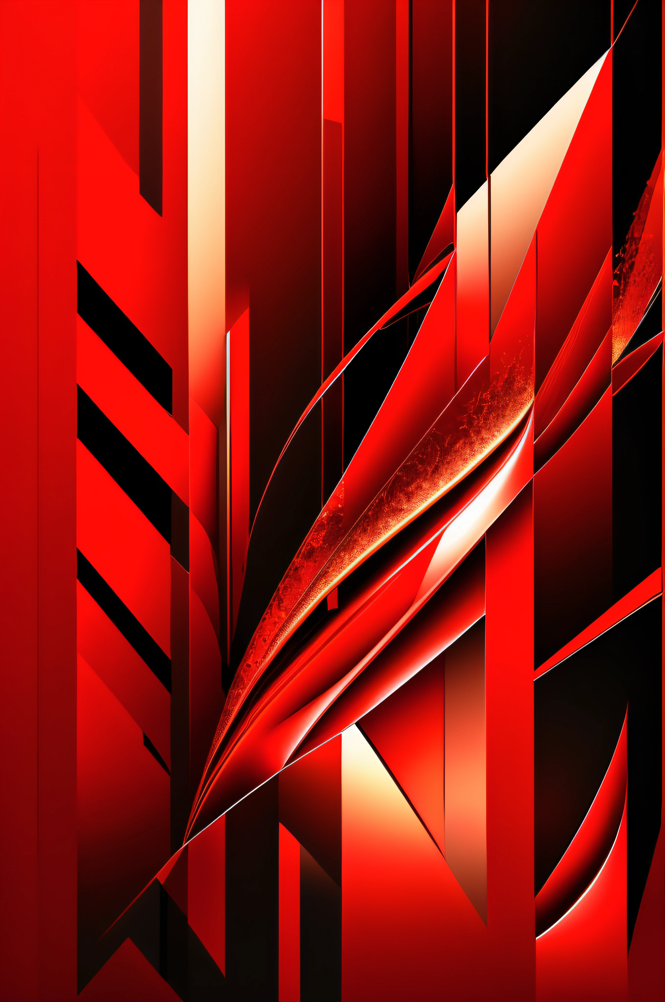 abstract, art, red, gold, black, wallpaper, masterpiece, highres, 8k