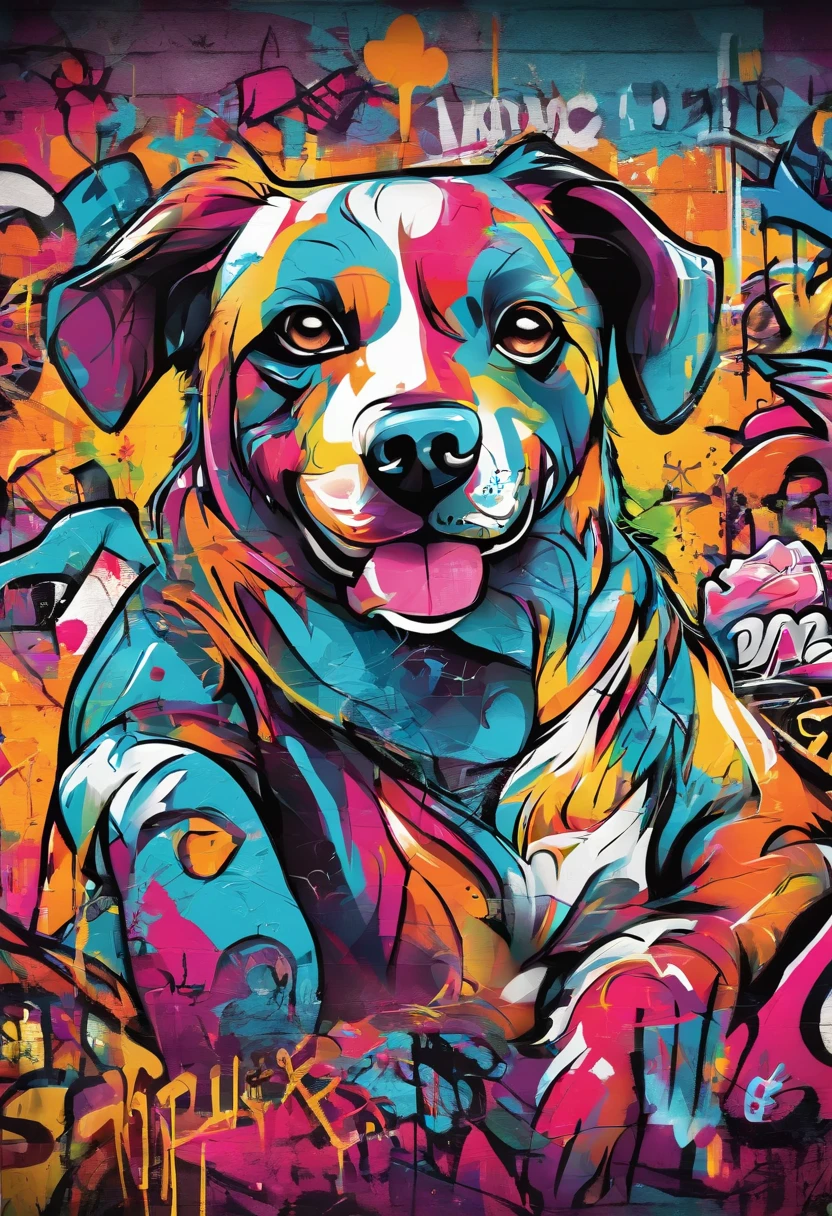 a Dog, hight resolution、highly contrast