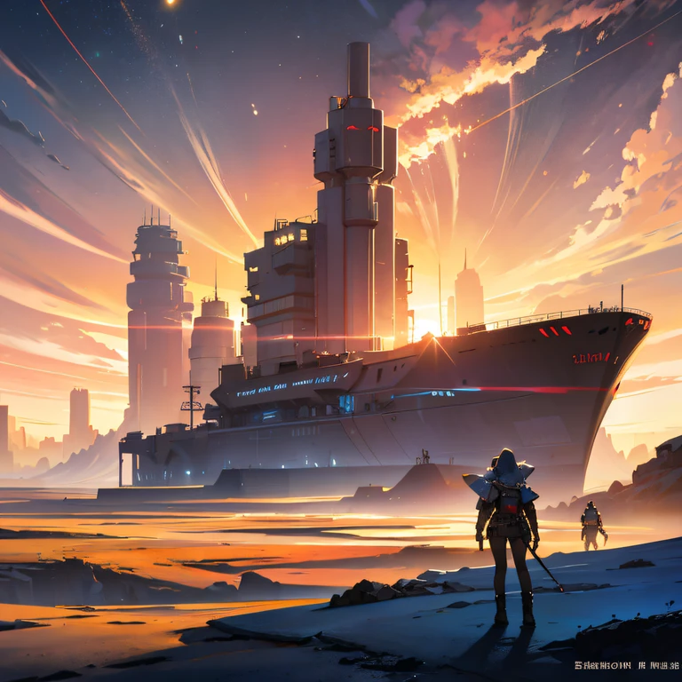 The Great Rift Valley region of the Martian Mo River alluvial plain，Rock Sugar Onyx nuclear-powered command gunboat Black Gold Cruiser Tower Snow Red Marble Glow Space Station 1:3 Models，starrysky，Cyberpunk art of a，Rembrandt light，Detail portrayal，macro shot，surface reflection，high definition detail，Dingdall effect，Light and shadow intensification，The light shines，particle fx，3D modeling，Surface reflected light，detail-rich，The texture is delicate，Strong visual impact，Hyper-detailing，A high resolution，high saturated，Ray traching，Light and shadow effects，16K smooth，A high resolution