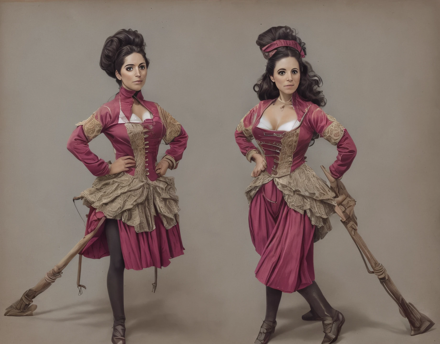 Una mujer de caderas anchas
