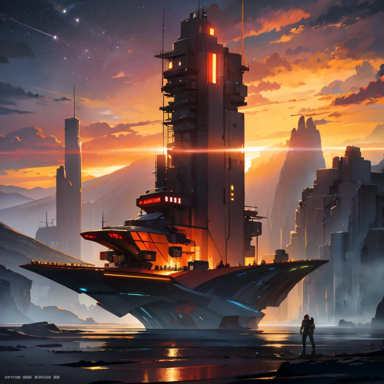 he Great Rift Valley region of the Martian Mo River alluvial plain,Rock Sugar Onyx nuclear-powered command gunboat Black Gold Cruiser Tower Snow Red Marble Glow Space Station 1:3 Models,starrysky,Cyberpunk art of a,Rembrandt light,Detail portrayal,macro shot,surface reflection,high definition detail,Dingdall effect,Light and shadow intensification,The light shines,particle fx,3D modeling,Surface reflected light,detail-rich,The texture is delicate,Strong visual impact,Hyper-detailing,A high resolution,high saturated,Ray traching,Light and shadow effects,16K smooth,A high resolution