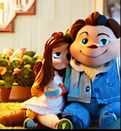 Lovely couple disney 3D image