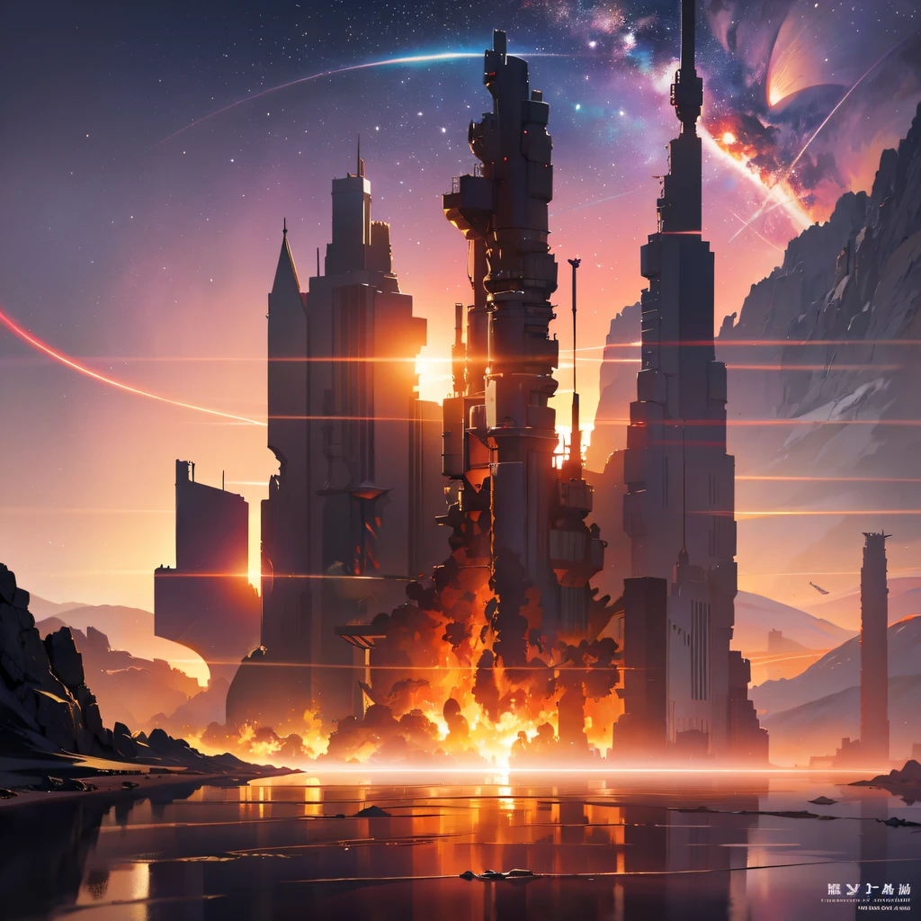 he Great Rift Valley region of the Martian Mo River alluvial plain,Rock Sugar Onyx nuclear-powered command gunboat Black Gold Cruiser Tower Snow Red Marble Glow Space Station 1:3 Models,starrysky,Cyberpunk art of a,Rembrandt light,Detail portrayal,macro shot,surface reflection,high definition detail,Dingdall effect,Light and shadow intensification,The light shines,particle fx,3D modeling,Surface reflected light,detail-rich,The texture is delicate,Strong visual impact,Hyper-detailing,A high resolution,high saturated,Ray traching,Light and shadow effects,16K smooth,A high resolution