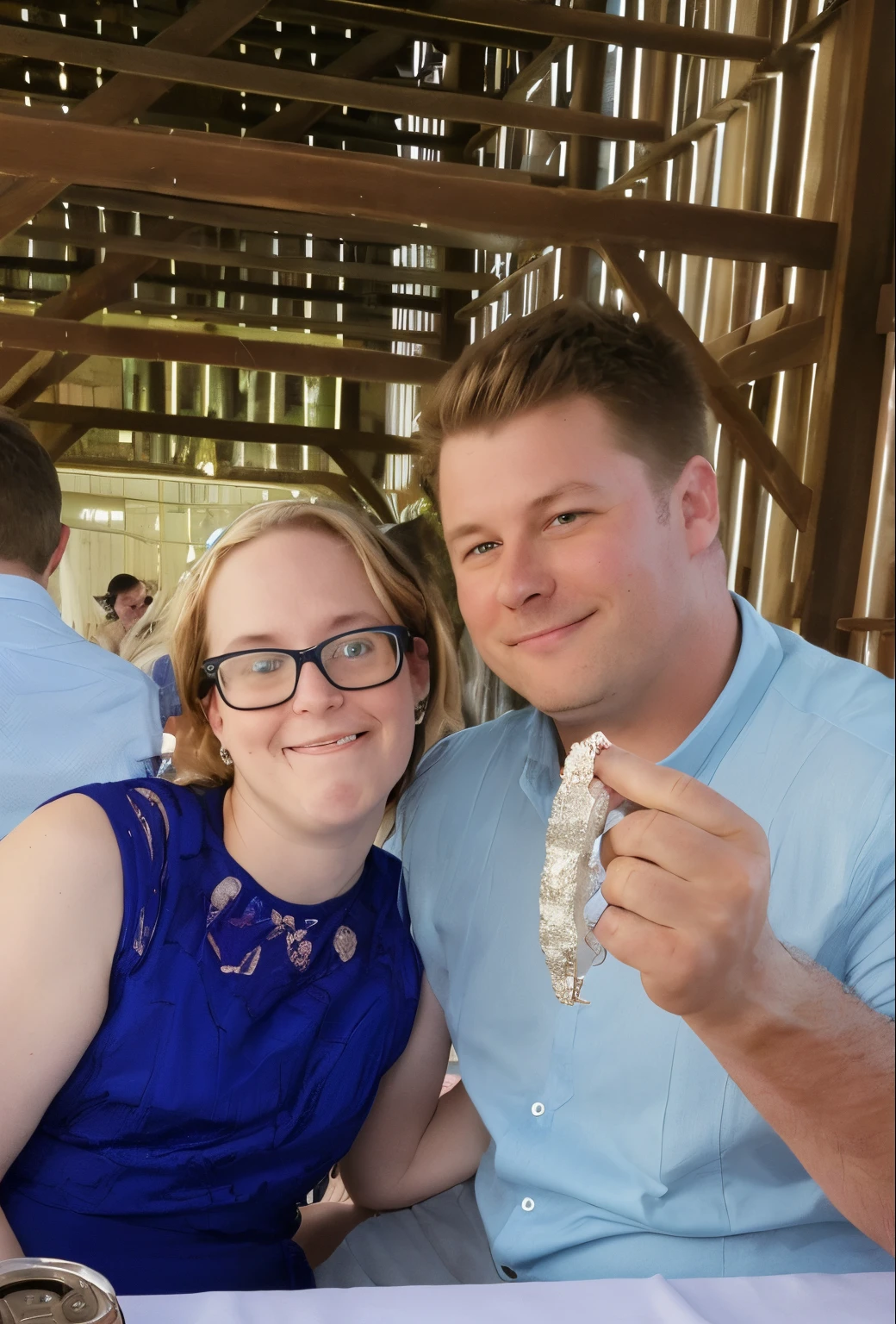 they are sitting at a table eating a piece of cake, millaise and greg rutkowski, tyler west, neil blevins and jordan grimmer, having a great time, celebrating an illegal marriage, wearing two silver bracelets!, very silly looking, extremely intricate, wedding photo, by Robert Richenburg, by Dan Frazier, having a good time, profile picture