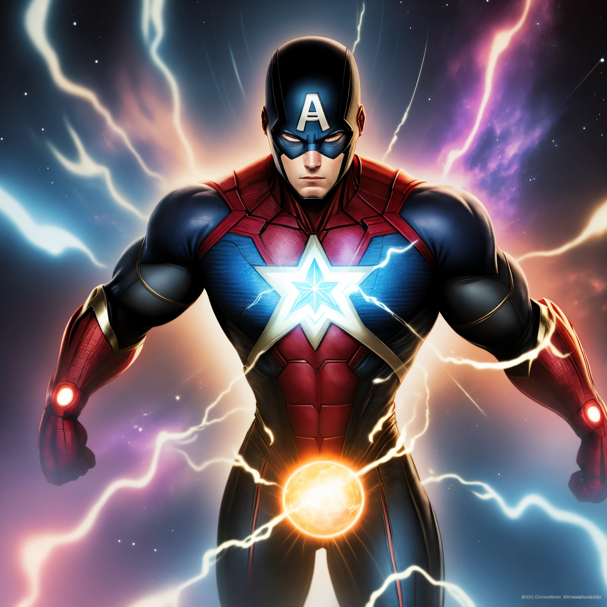 Black cosmic superhero marvel