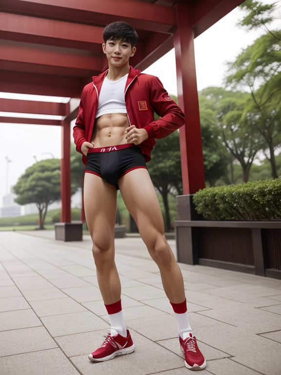 teenagers , young , light-skin , wearing an dark red sexy underwear, tmasterpiece,k hd,the feet,Transparent sports vest,semi transparent,black long socks,The barefoot , red colour , handsome and cute , extreme cute boy , white skin , dark red underwear boxers shorts , extremely tall and cute boy ,oppa model , handsome model , full body , dark red boxers underwears short shorts , black socks , white light-skin , Chinese model , young boy , white skin , handsome and extremely cute , red boxers underwear shorts , long black socks , handsome model , at the park , jogging , model oppa , long legs , jogging , running , high knee black socks ,black long socks , stand up , extremely tall , extremely high , red underwears , red sports underwear , long black socks , clean and white legs , Chinese model , extremely long legs , looking at the camera , clean and white thigh , huge bulge , kid face , baby face , wearing jacket , red underwears boxers , light and white skin , red undies