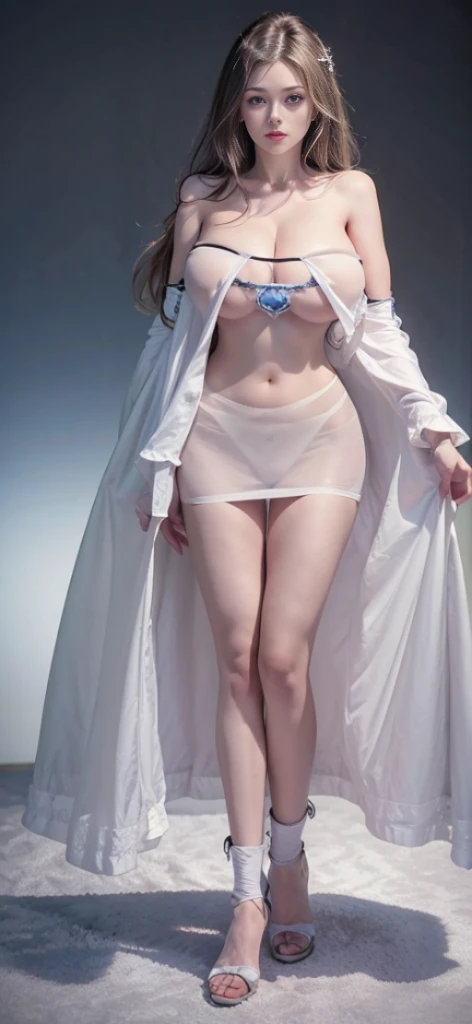 ((above shoulder,facial closeups)), Bigboobs,angle of view, foreshortening, foreshortening, 8K, super detailing,All women have big breasts,cellshading, 8K, super detailing, 1080p, Women HD,femele, 16k, A high resolution, Best quality at best, high high quality, Anatomically correct, tmasterpiece, super tall,unreal-engine, Standing Picture,battle armor,ssee-through,Lace skirt,Long blonde hair,red - eyed,Sexy big breasts,Transparent tulle clothes