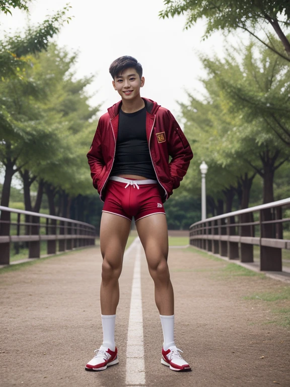 teenagers , young , light-skin , wearing an dark red sexy underwear, tmasterpiece,k hd,the feet,Transparent sports vest,semi transparent,black long socks,The barefoot , red colour , handsome and cute , extreme cute boy , white skin , dark red underwear boxers shorts , extremely tall and cute boy ,oppa model , handsome model , full body , dark red boxers underwears short shorts , black socks , white light-skin , Chinese model , young boy , white skin , handsome and extremely cute , red boxers underwear shorts , long black socks , handsome model , at the park , jogging , model oppa , long legs , jogging , running , high knee black socks ,black long socks , stand up , extremely tall , extremely high , red underwears , red sports underwear , long black socks , clean and white legs , Chinese model , extremely long legs , looking at the camera , clean and white thigh , huge bulge , kid face , baby face , wearing jacket , red underwears boxers , light and white skin , red undies