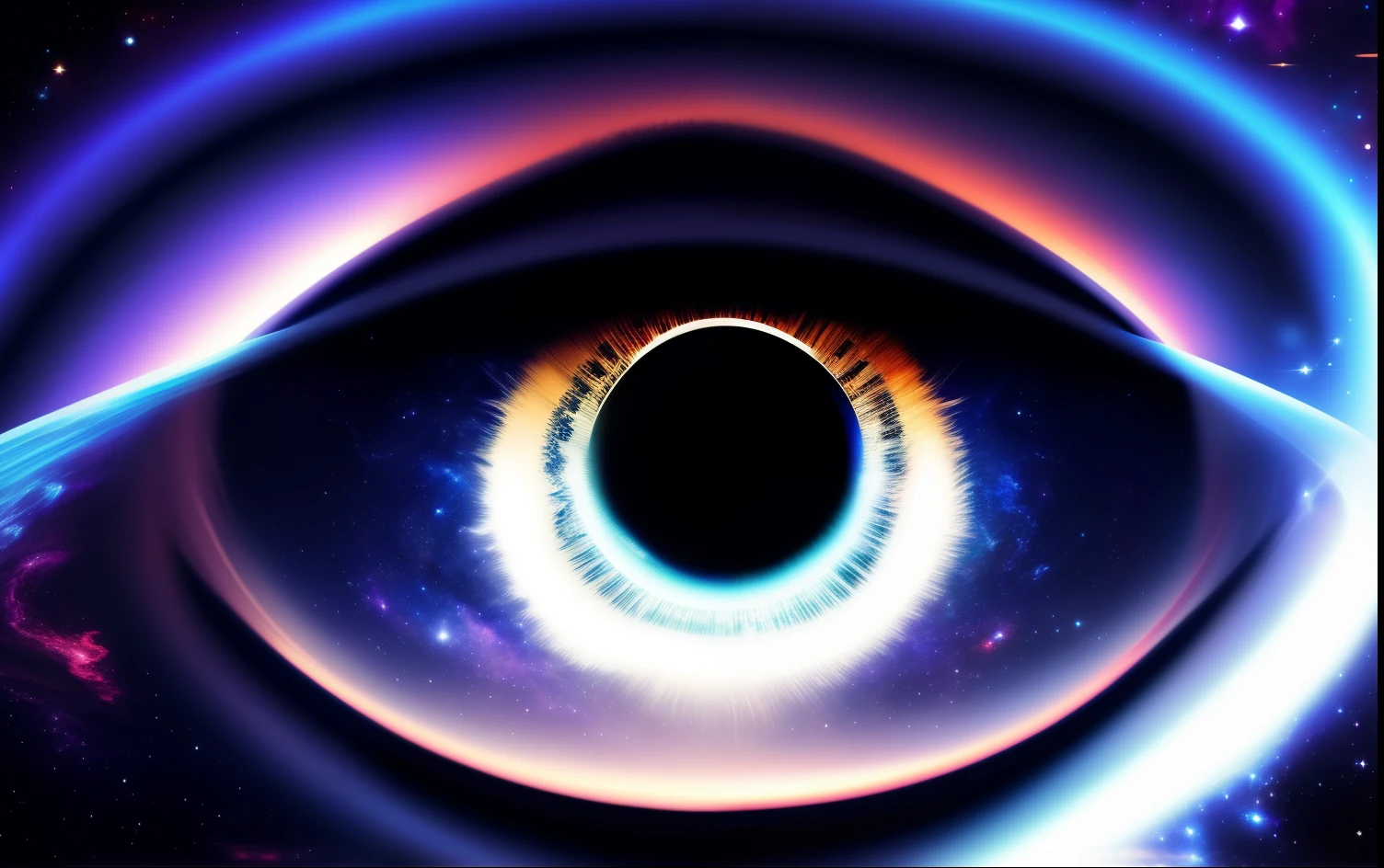 infinite space void with a eye watching everything