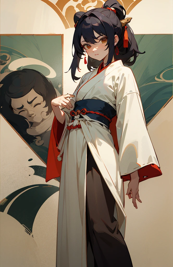 Three sets of Hanfu costumes with elements from Dunhuang murals