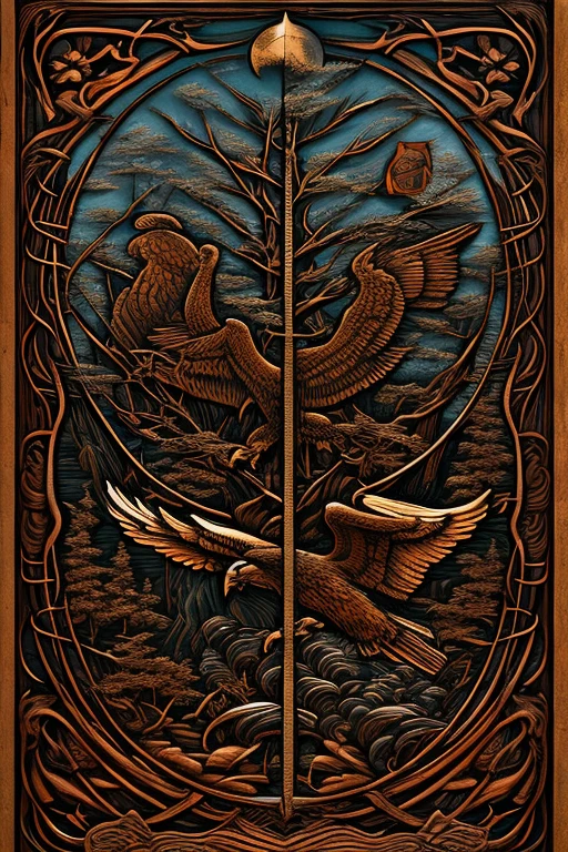 In the deep forest、double-headed eagle and rusty sword