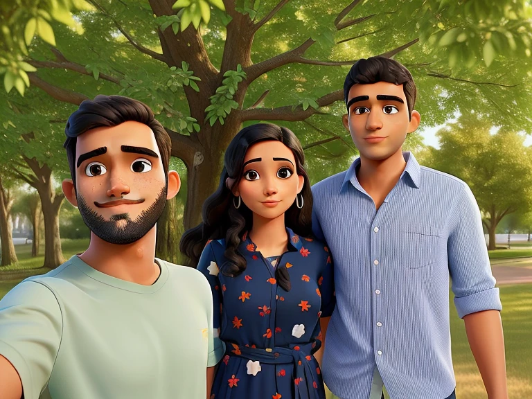 there are three people standing together in front of a tree, facebook post, portrait mode photo, photo taken in 2 0 2 0, profile image, ghutra and egal, jayison devadas, avatar image, taken at golden hour, profile pic, profile photo, taken with sony alpha 9, taken on iphone 1 3 pro, shot on iphone 1 3 pro max