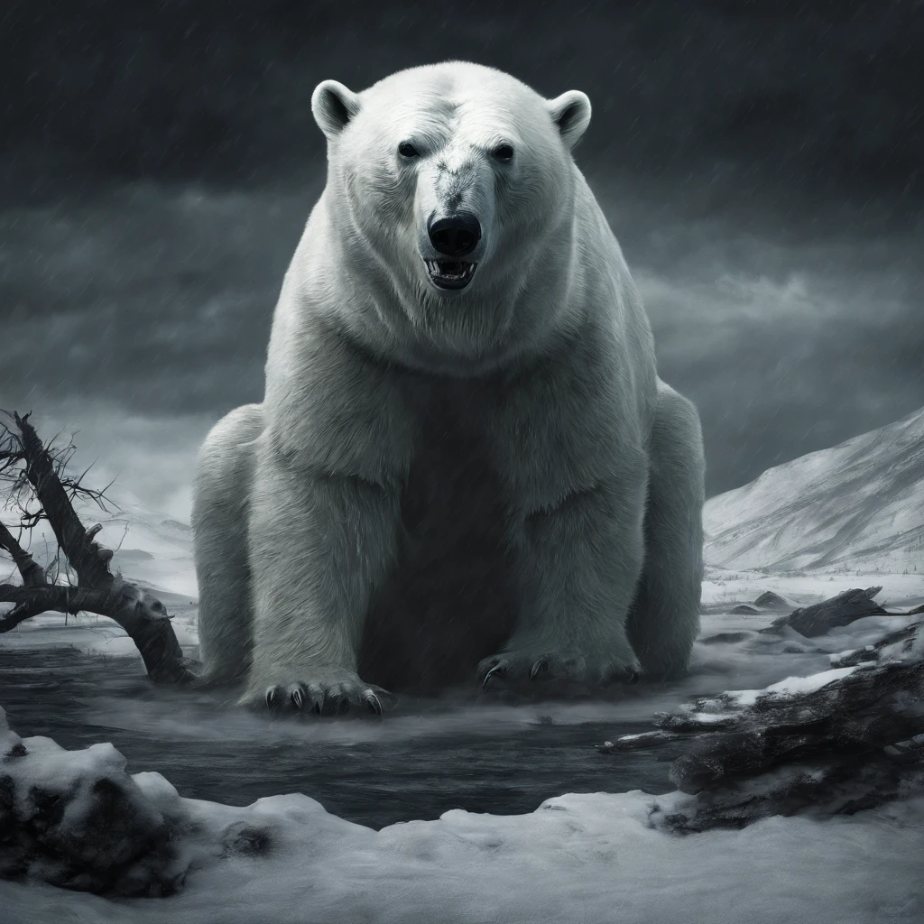 polar bear、realisitic