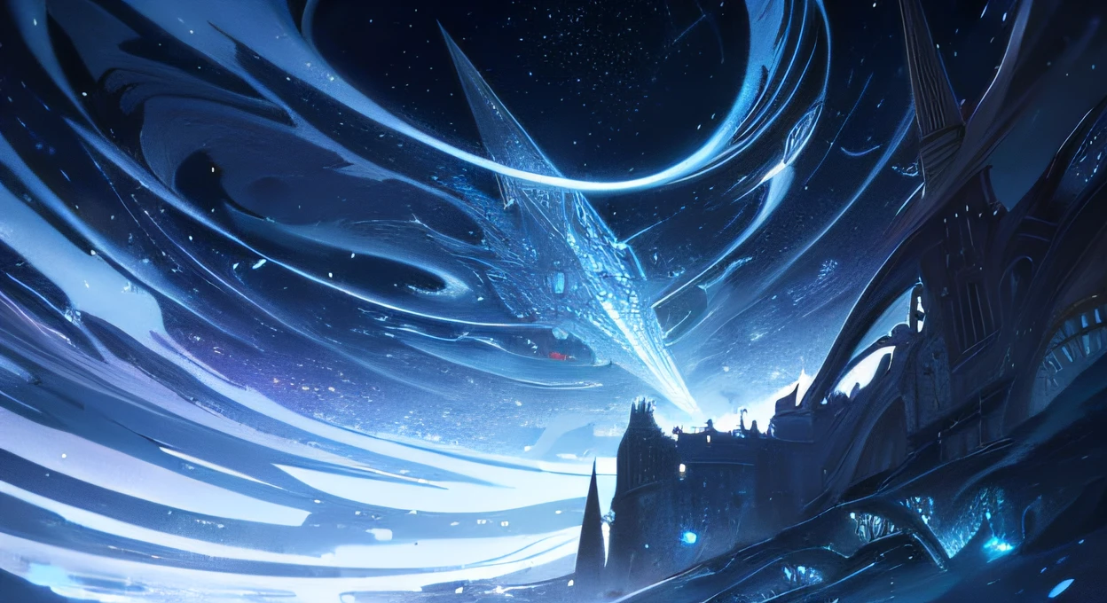 (Top image quality,illustratio,hight resolution,Very delicate,ighly detailed),nighttime scene,starrysky,stele,kosmos,