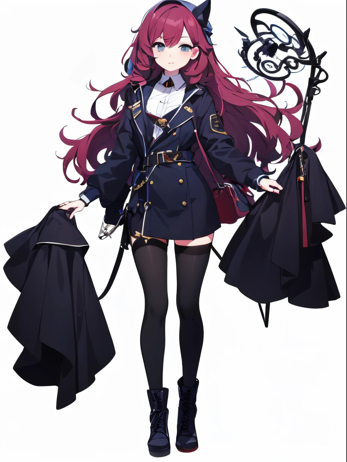 high high quality,Unique style,Single girl,Full body like,Date red hair