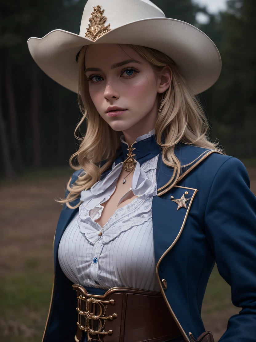 ((realistic)), ((photorealistic)),((high-res, masterpiece, best quality, cinema lighting)), masterpiece, best quality:1.2), upper body, solo, 1girl, Liz, belt, blonde hair, blue eyes, hat, crop top, hand on hip, hat, jacket, long hair, midriff, navel, necktie, pants, solo, turtleneck, desert, pyramid,masterpiece, best quality, 4k, photograph, cinemtaic lighting, modelshoot, perfect lighting, perfect detailed face, professional photoshoot, masterpiece, best quality,