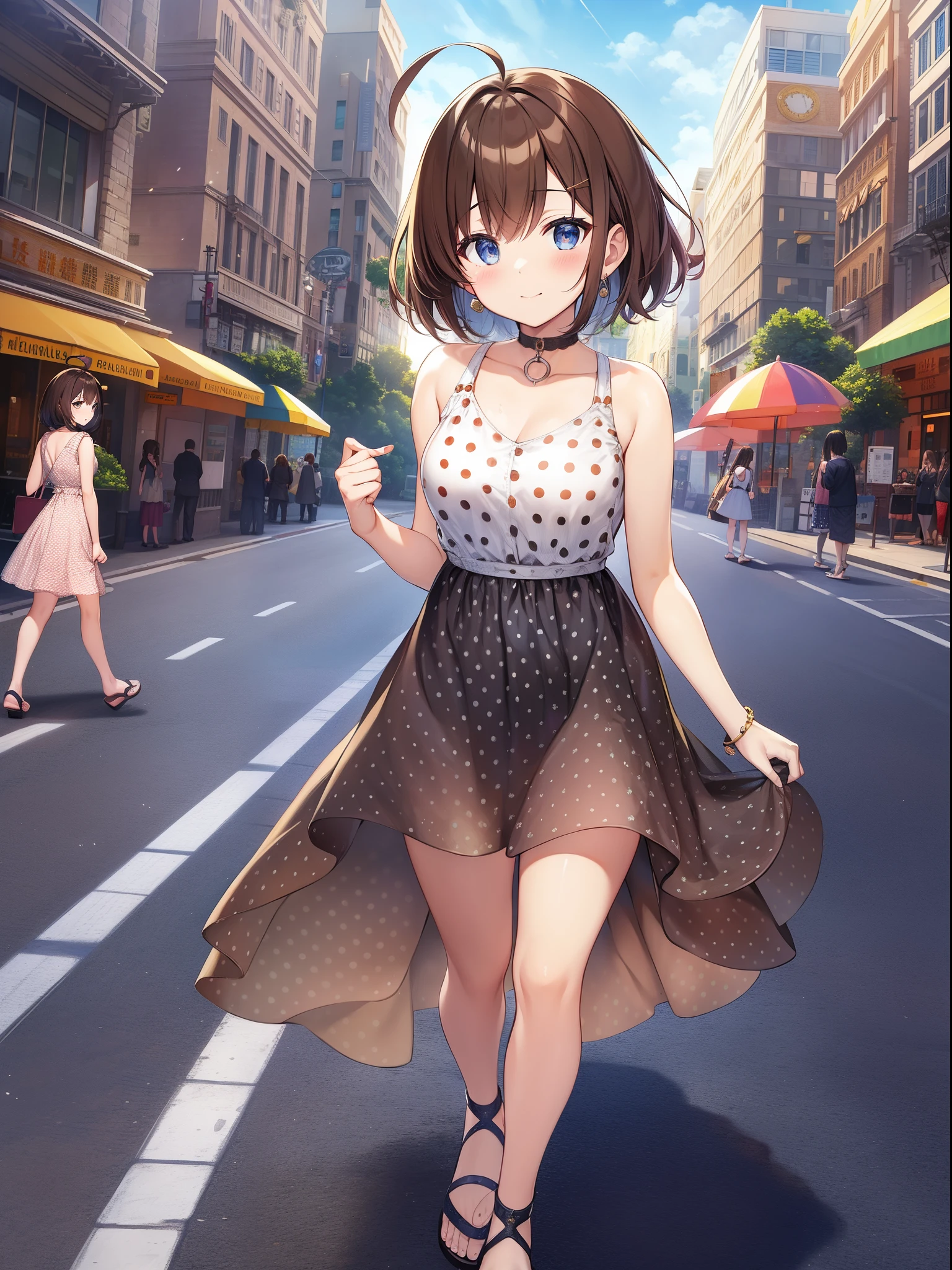 Outrageous resolution、masterpiece++、top-quality++、ultra-definition++、ultra-definition++、4k++、8k++、from side、(Background Focus)++、((1)))+++A clothed woman destroys the city. A brown-haired idiot girl wearing sandals and a polka-dot dress admires the city.、Rune, a brown-haired ahoge girl wearing sandals and a polka-dot dress in the city.、An ahoge brown-haired girl wearing sandals and a polka-dot dress in the city.、A brown-haired ahoge girl wearing sandals and a polka-dot dress flying above the city.、An ahoge brown-haired married woman wearing sandals and a polka-dot dress in the city.、An ahoge brown-haired girl president wearing sandals and a polka-dot dress in the city.、Detailed contemporary art、Contemporary Art Style、Break A beautiful brown-haired ahoge girl witch wearing sandals and a polka-dot dress in a modern city.、An ahoge brown-haired college student wearing sandals and a polka-dot dress in the city.、Contemporary Art Behans、An ahoge brown-haired high school girl wearing sandals and a polka-dot dress in the city.、A brown-haired, stupid-haired girl in a beautiful town wearing sandals and a polka-dot dress.、Fragment of a brown-haired idiot girl wearing sandals and a polka-dot dress in a shiny floating city、A brown-haired ahoge girl wearing sandals and a polka-dot dress in the city.、 Sparks, a brown-haired idiot girl wearing sandals and a polka-dot dress in the dazzling cityscape、An ahoge brown-haired girl wearing sandals and a polka-dot dress in the city.、A brown-haired ahoge girl wearing sandals and a polka-dot dress in the city.、A brown-haired ahoge girl wearing sandals and a polka-dot dress in the city, her hair blowing in the wind.、Blake Modern Beautiful、A brown-haired ahoge girl wearing sandals and a polka-dot dress in the city.、Detailed clothing、Mischievous aura、Bewitching face、tall body、Mature body、seductive body、爆乳、detailed beautiful faces、detailed shiny eyes、Detailed skin、Full body break、detaileds、realisitic、4K highly detailed digital art、octan render、bio luminescent、BREAK8K resolution concept art、真实感、Mappa Studio、masterpiece、top-quality、Official Art、illustratio、Ligne Claire、(cool_color)、perfect-composition、absurderes、Fantasia、Focused、thirds rule