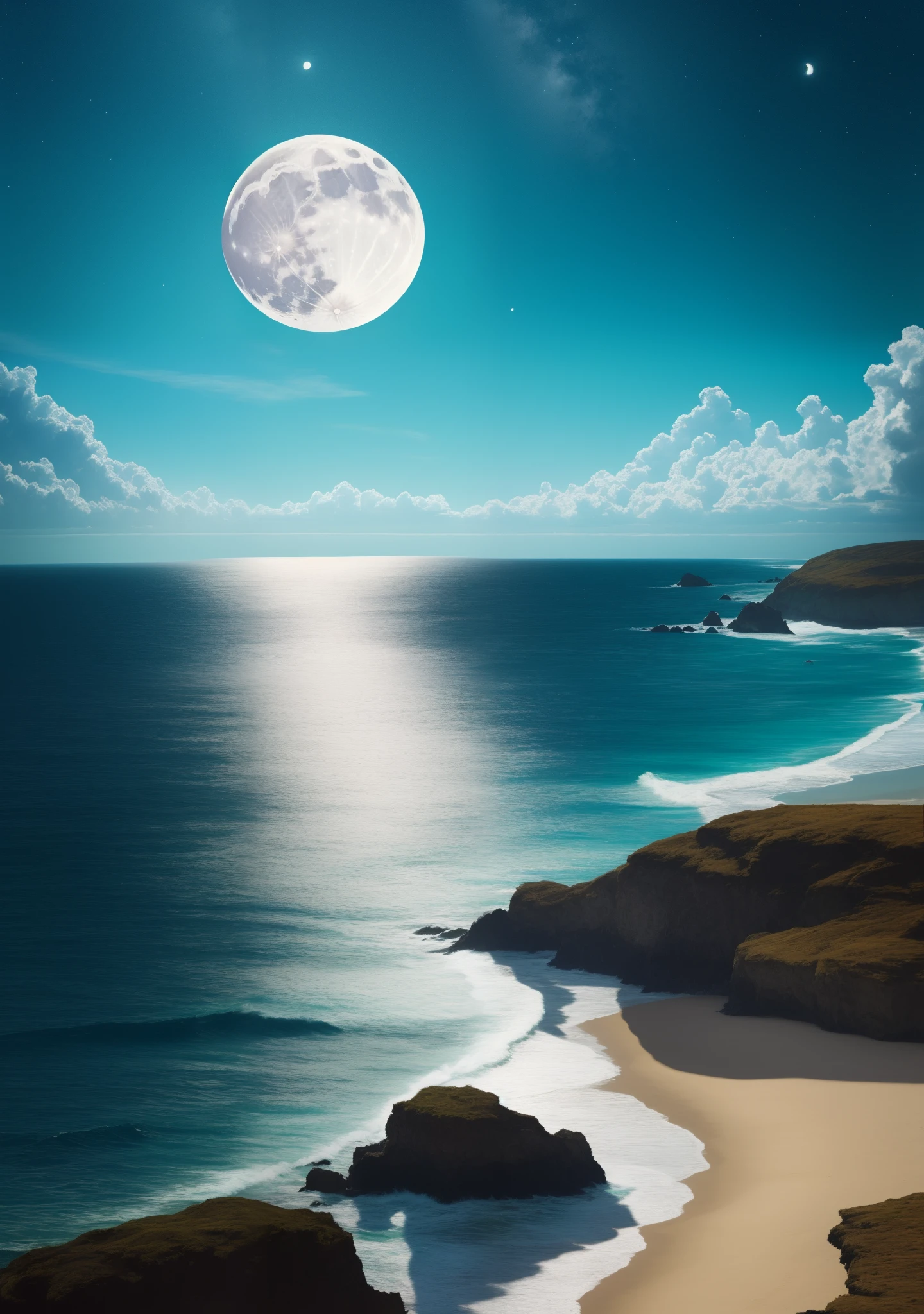Sea and Moon