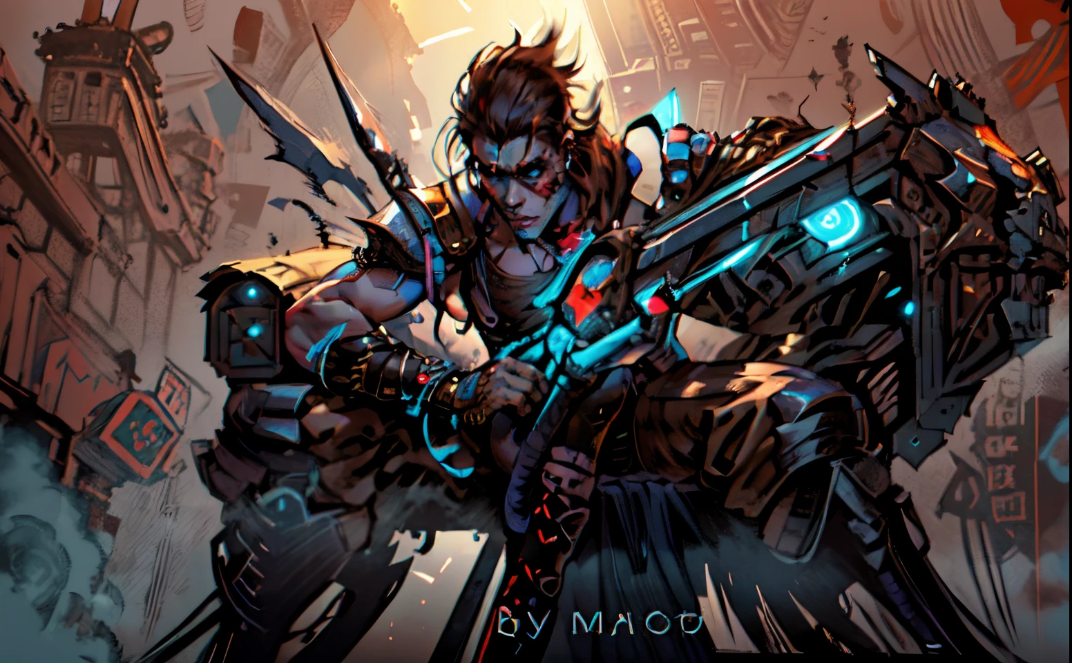 realistic digital art of portrait of an handsome myanmar ancient warrior ((dark brown skin color)), sitting on the zombie throne detailed, wearing tank top ancient intricate style, black pants and black shoes with lavishi armor, current fashion, zombie in dark lighting background, close-up, canny detailed facial details, perfect face, sharpness, trend art, sharp facial details, cgsociety, ultra high quality digital art, hyper details exquisite, 4k, 8k neon lighting