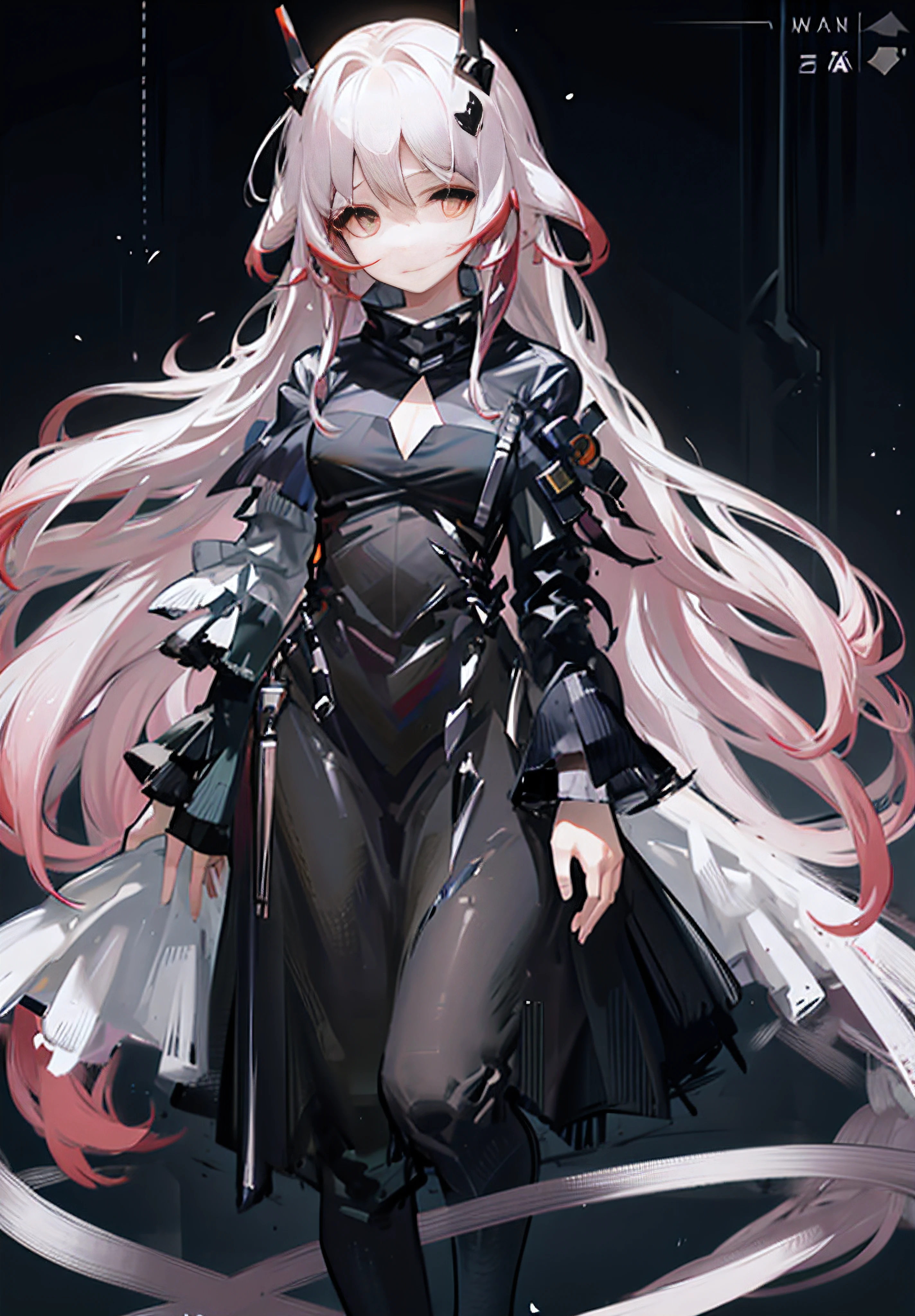 A beautiful girl standing straight, facing the front, with shiny long hair, a sexy yet modest figure, wearing a space travel armor, serving as an assistant, a character in a video game,close-up.