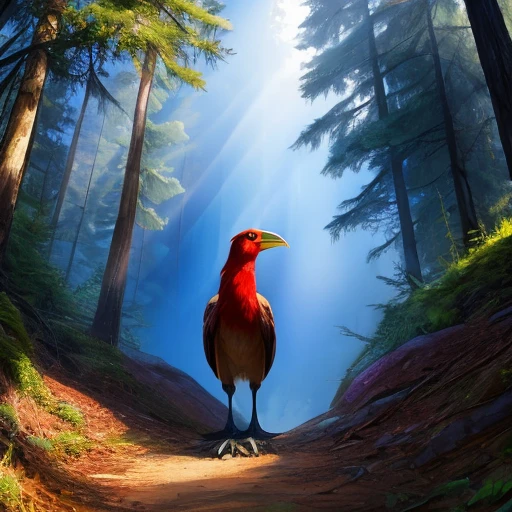 natural forest,during daytime,long beak
