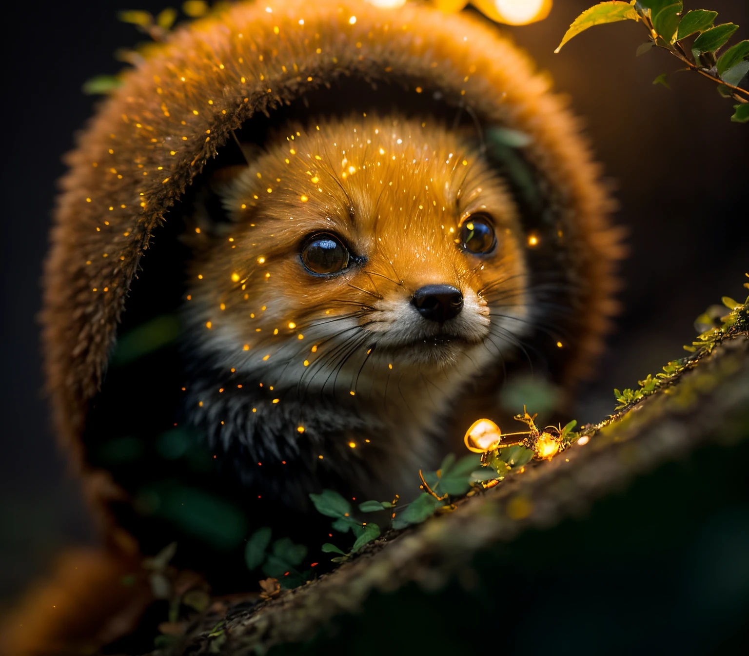 真实感, Realism, Fox, tmasterpiece, Brad Jongsan walks in the jungle (Night of the Fireflies), (higly detailed: 1 1), rough face, natural skin, hiquality, NSFW, pretty eyes, (Detailed face and eyes), (s face: 1 2), tumult, Complementary, real-photo, ..PSD, Lightweight Film Photography, sharp-focus, contrast lighting, Detail Skin, high resolution 8k, Crazy detailing, Realistic, professional photo of a, 8K UHD, dslr, soft light, hiquality, film grains, Fujifilm XT3
