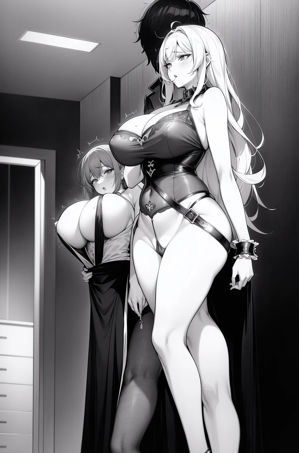 tmasterpiece, Best quality, hentai breast grabbing(Sexual position), gender , rear-entry,
1 busty girl :Raise Hand, standing on one leg, standing sex, Against the glass , breasts on glass, Breast compressions,
1 boy:grabbed from behind, sex from behind, Will penetrate soon, Cum in the pussy,
(A mature woman:1.6),