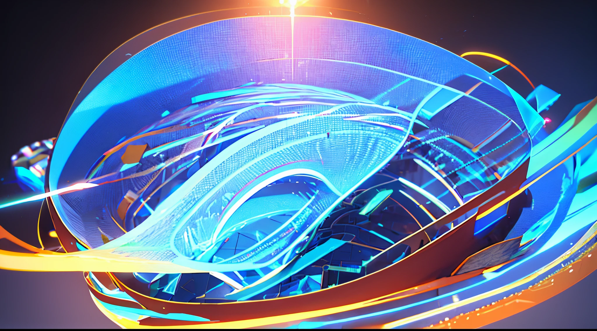 Engaging 3D visualization featuring stunning graphs、glinting