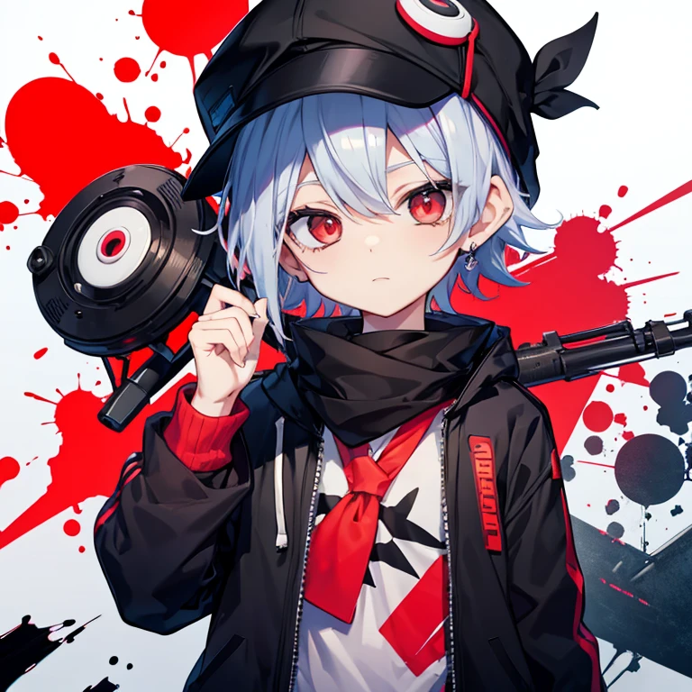 splatoon boy mash red eyes black hat