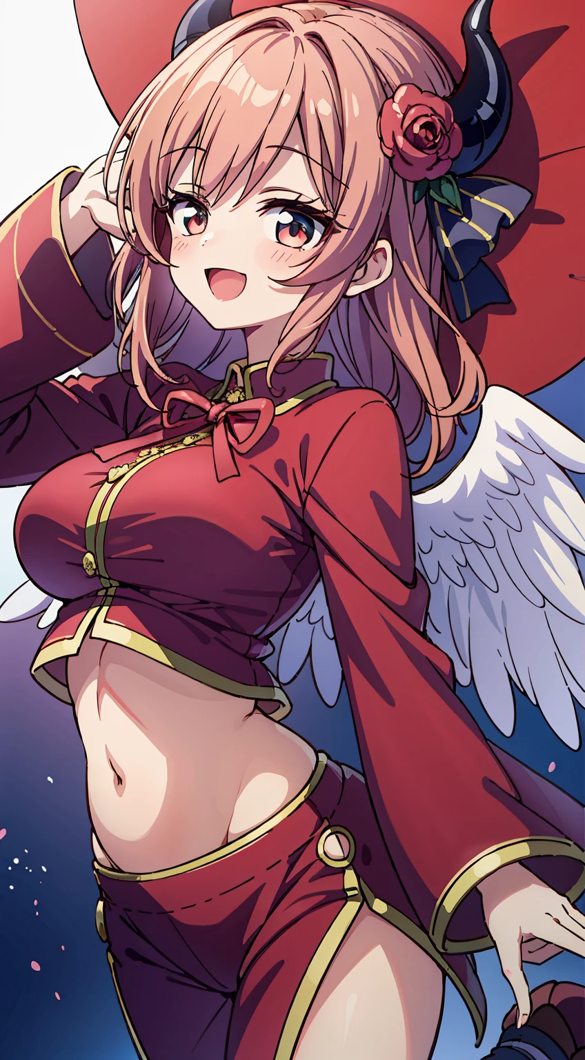 (Photo:1.3), highdetail, Cardcaptor_Sakura, smile,, (masterpiece, best quality, detailed:1.3),Completely naked,Takushiage、Lower body is naked,big breasts,big breasts,spread your legs hand,feathers are growing,巨乳爆乳