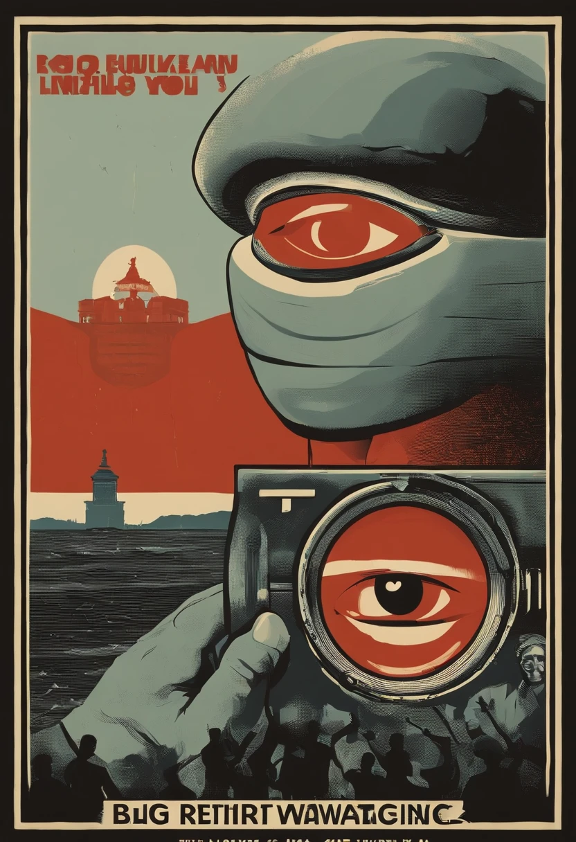 A photo of a rusted sign with the words 'Big Brother Is Watching You' barely visible,1984 novel,He is often just depicted in television broadcasts and on Propaganda Posters in a Soviet Artstyle.
Big Brother is depicted as an imposing and authoritative figure, whose image is constantly displayed on posters and telescreens throughout Oceania. The Party's propaganda presents him as a larger-than-life leader, evoking a sense of power and control. His face is described as having a stern and watchful expression, which adds to the atmosphere of surveillance and scrutiny.
The iconic image associated with Big Brother features a man with a heavy mustache and a commanding gaze. His eyes are often described as piercing and seem to follow the citizens wherever they go. The Party's slogan, "Big Brother is watching you," reinforces the idea that his gaze is all-seeing and omnipresent.
It's important to note that the physical appearance of Big Brother is intentionally left somewhat ambiguous in the novel. This ambiguity serves to emphasize the symbolic nature of Big Brother as a representation of the Party and its ideology.
Propaganda Posters: The propaganda posters in Oceania feature a stylized image of Big Brother's face. The posters are often large and striking, designed to catch the attention of passersby. Big Brother's face is usually depicted in black and white, with sharp, defined features. His eyes, in particular, are portrayed as intense and penetrating. They seem to follow the viewer, creating a sense of constant surveillance. The stern expression on Big Brother's face communicates his authority and power. The posters often carry slogans or messages that promote loyalty to the Party or warn against thoughtcrime, reinforcing the idea that Big Brother is watching and that any disobedience will be detected and punished.
Telescreens: Telescreens are ubiquitous in Oceania and serve as a tool of constant surveillance and propaganda. These two-way communication devices transmit both audio and video, allowing the Party to monitor the actions and conversations of the citizens. Big Brother's face appears on telescreens at regular intervals, interrupting normal programming. The screen fills with an image of Big Brother, and his eyes seem to bore into the viewer. This interruption serves as a reminder that the citizens are constantly being watched and reinforces the Party's control over their lives. The telescreens also broadcast Party propaganda and speeches, with Big Brother's face often accompanying these messages, further cementing his role as the figurehead of the Party's ideology.
In both the propaganda posters and on telescreens, Big Brother's face is portrayed as a symbol of authority, surveillance, and control. The intense gaze and stern expression are meant to create a sense of unease and remind the citizens of the constant monitoring and manipulation they are subjected to. These visual representations of Big Brother serve as a constant reminder of the Party's power and the consequences of deviating from its doctrines.
His face resembles this of Oswald Mosely but with a bigger mustache.