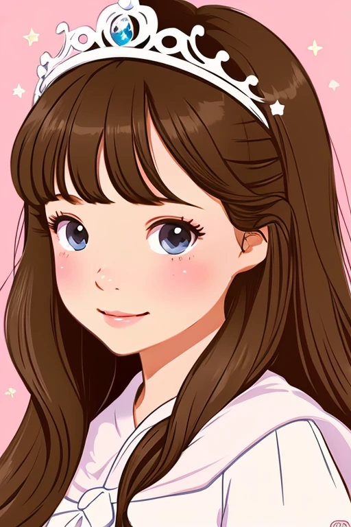 Cute illustration of a princess。